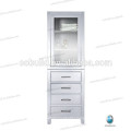 Modern Freestanding Tall Side Cabinet, wood bathroom linen cabinet